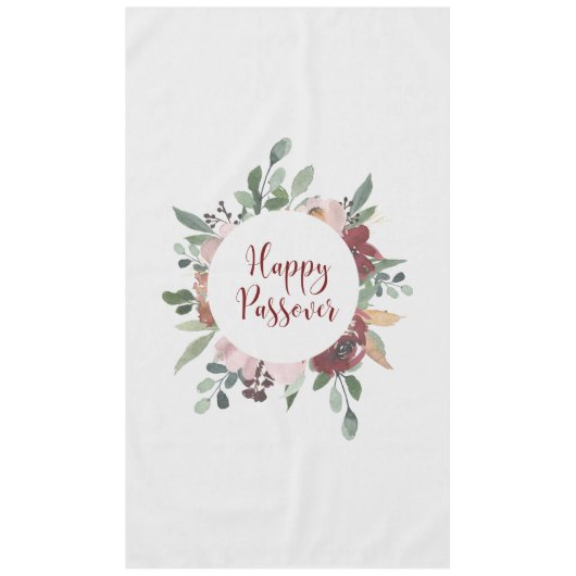 Happy Passover Floral Pesach Tischdecke (Vorderseite)