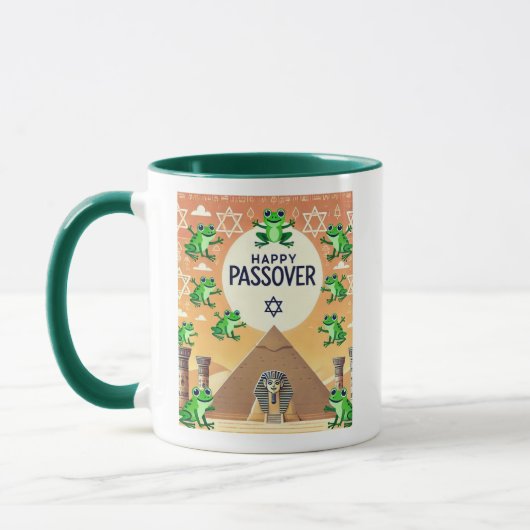 Happy Passover Frog Tasse (Links)