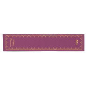 Happy Passover Fuchsia Pink Kurzer Tischläufer (Horizontal)