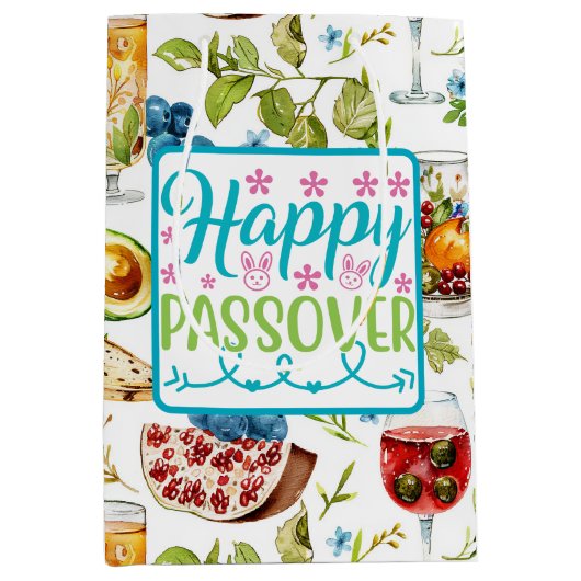 Happy Passover Geschenktasche Mittlere Geschenktüte (Vorderseite)