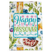Happy Passover Geschenktasche Mittlere Geschenktüte (Rückseite)