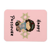 Happy Passover Girl Magnet (Horizontal)