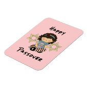 Happy Passover Girl Magnet (Linke Seite)