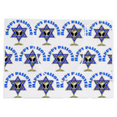 Happy Passover Große Geschenktüte (Rückseite)
