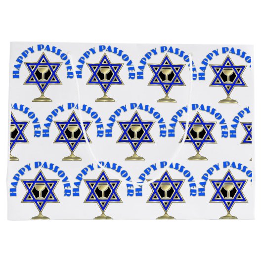 Happy Passover   Große Geschenktüte (Rückseite)
