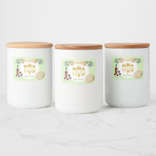 Happy Passover Holiday Kosher Pesach Seder Lebensmitteletikett