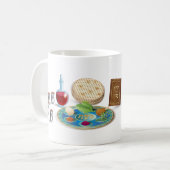 Happy Passover Holiday Pesach Seder Kaffeetasse (Vorderseite Links)