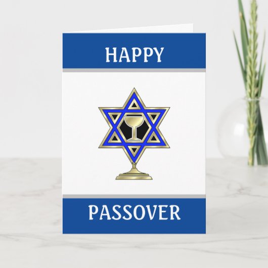Happy Passover Jewish Star Karte (Vorderseite)