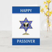 Happy Passover Jewish Star Karte (Gelbe Blume)