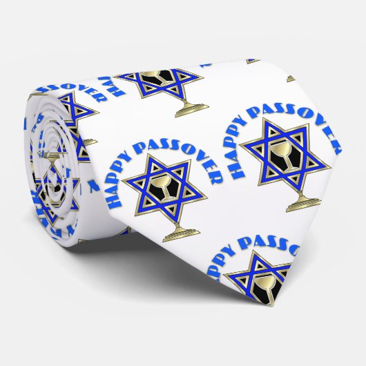 Happy Passover Krawatte (Gerollt)