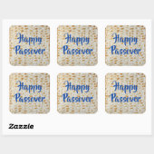 Happy Passover Matzah Quadratischer Aufkleber (Blatt)