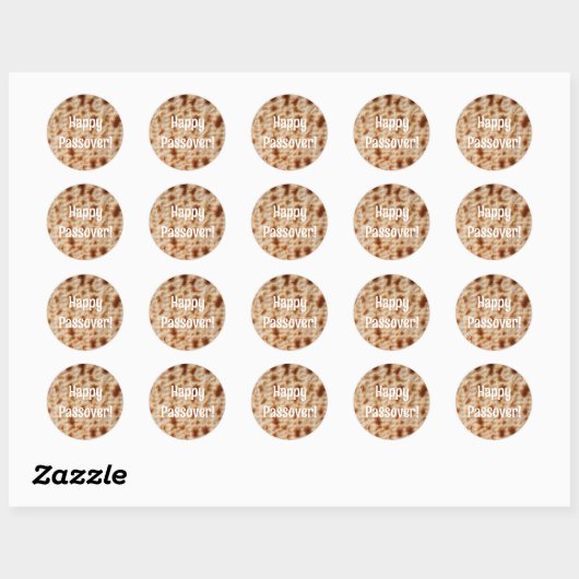 Happy Passover Matzah Sticker (Blatt)