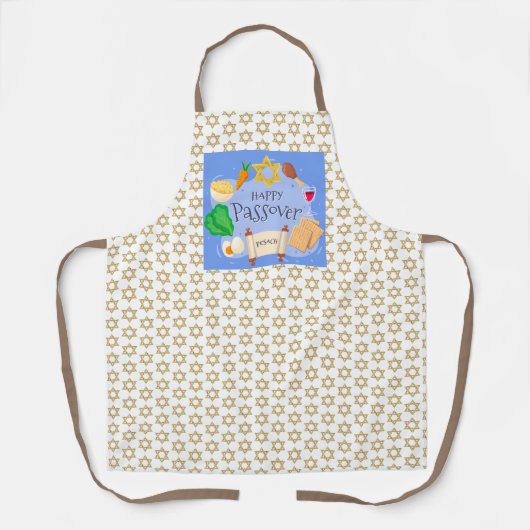 Happy Passover Matzoh Star von David Schürze (Vorderseite)