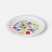 Happy Passover Paper Plate Pappteller (Schrägansicht)