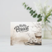 Happy Passover Pesach Judisch Postkarte (Stehend Vorderseite)