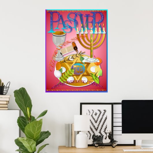 Happy Passover Posters Poster (Heimbüro)