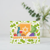 Happy Passover Postkarte (Stehend Vorderseite)
