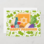 Happy Passover Postkarte (Vorne/Hinten)