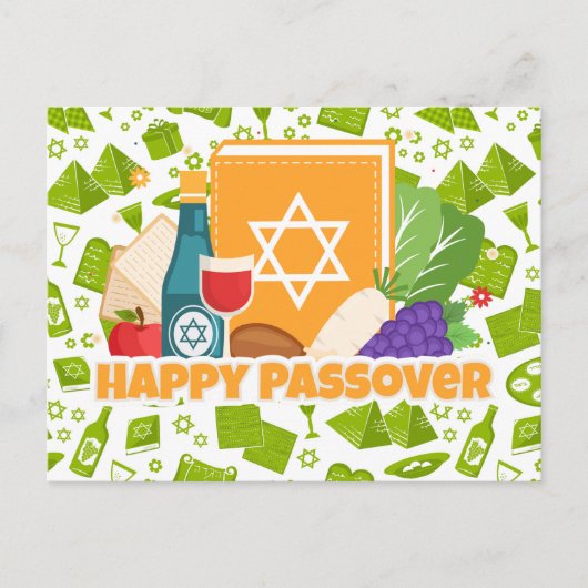Happy Passover Postkarte (Vorderseite)