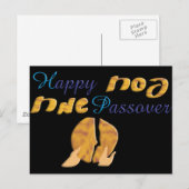 Happy Passover Postkarte (Vorne/Hinten)