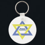 Happy Passover Schlüsselanhänger<br><div class="desc">Benutzen Sie diesen David Stern für Ihre Hanukkah oder Pessach.</div>