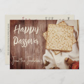 Happy Passover | Seder Pesach Einladung (Vorne/Hinten)