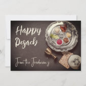 Happy Passover | Seder Pesach Einladung (Vorderseite)