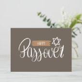 Happy Passover | Seder Pesach Feste Einladung (Stehend Vorderseite)