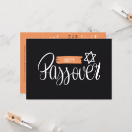 Happy Passover | Seder Pesach Solid Classic Black Einladung