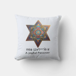 Happy Passover Star of David Kissen