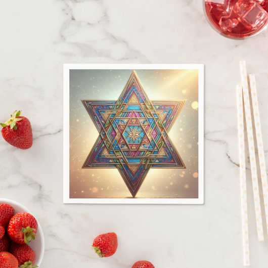 Happy Passover Star of David Serviette (Beispiel)