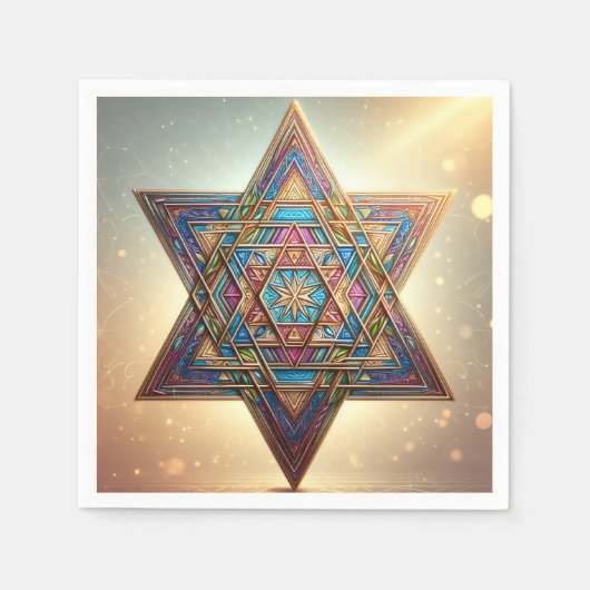 Happy Passover Star of David Serviette (Vorderseite)