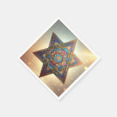 Happy Passover Star of David Serviette (Ecke)