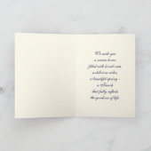 Happy Passover Star von David und Seder Table Icon Karte (Innenseite)