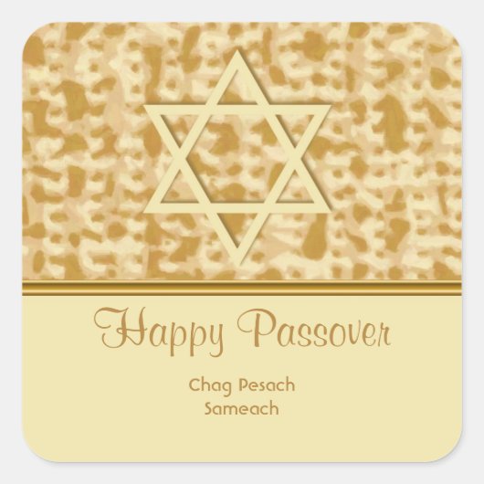 Happy Passover Sticker (Vorderseite)