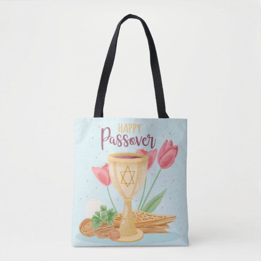 Happy Passover Tote Bag Tasche (Vorderseite)