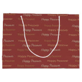 Happy Passover Typography Große Geschenktüte (Rückseite)
