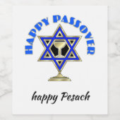 Happy Passover Weinetikett (Einzelnes Label)