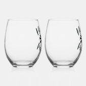 Happy Passover Weinglas Ohne Stiel (Rechts)