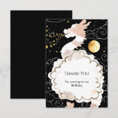 Happy Pastel Dragon Birthday Dankeskarte (Vorne/Hinten)