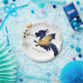 Happy Pastel Dragon Birthday Pappteller (Party)