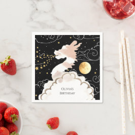 Happy Pastel Dragon Birthday Serviette