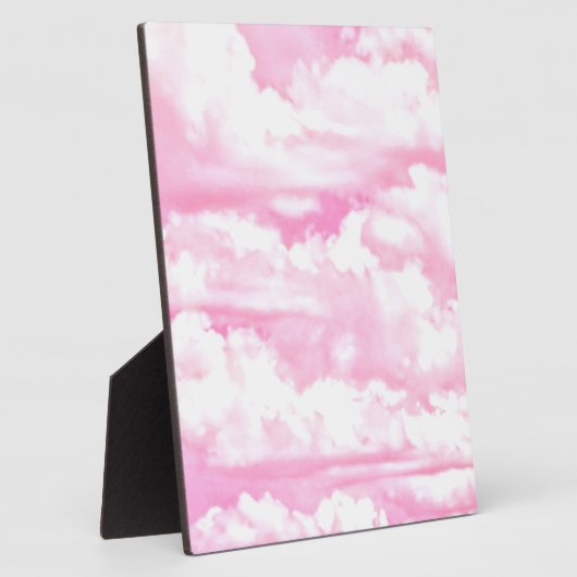 Happy Pastel Pink Clouds Fotoplatte (Seite)