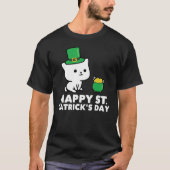 Happy Patrick S Day Niedlich Cat Cat Matching T-Sh T-Shirt (Vorderseite)
