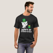 Happy Patrick S Day Niedlich Cat Cat Matching T-Sh T-Shirt (Vorne ganz)