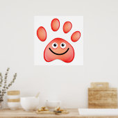 Happy Paw Poster (Küche)