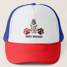 Happy Pawliday - Weihnachts-Urlaub Trucker Hat