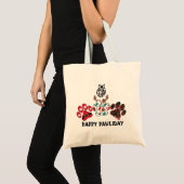 Happy Pawliday - Weihnachtsfeiertag Tote Tasche (Vorderseite (Produkt))