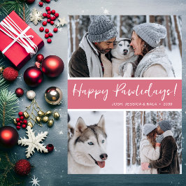 Happy Pawlidays 3 Foto Feiertagskarte