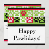 Happy Pawlidays Card (Vorne/Hinten)